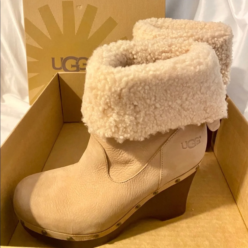 Ugg shearling Carnegie wedge